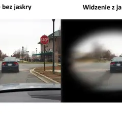 Widzenie bez jaskry jest ostre, z jaskrą widzenie w nocy jest rozmazane, jakby przez mgłę.