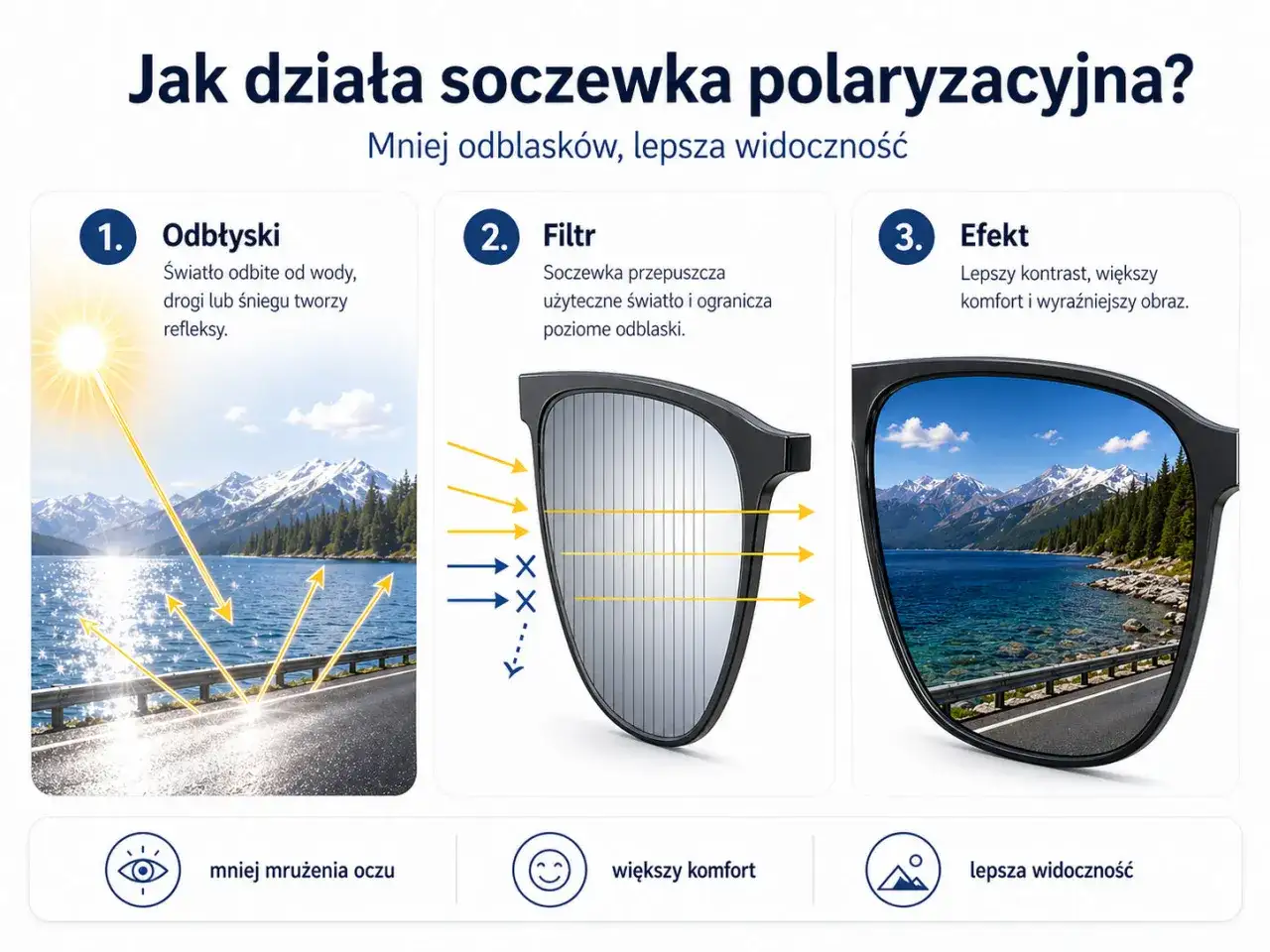 Polaryzacja w okularach. Kiedy pomaga i co warto wiedzieć?